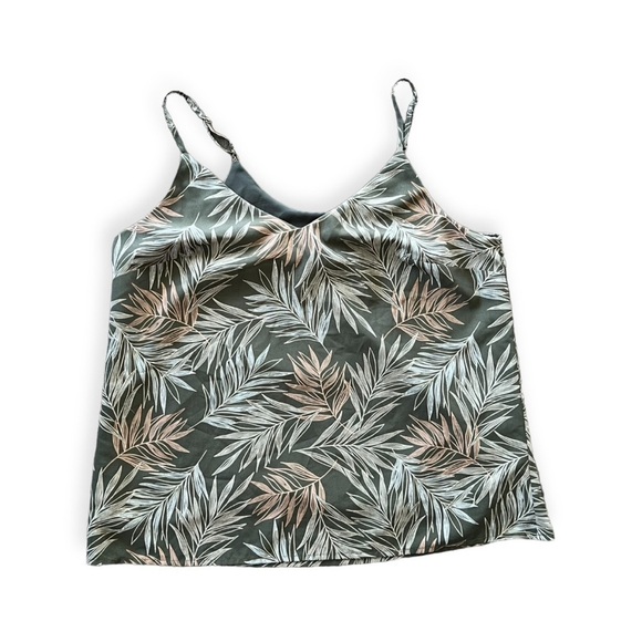 A New Day top green cream pink spaghetti straps XS - Picture 1 of 4